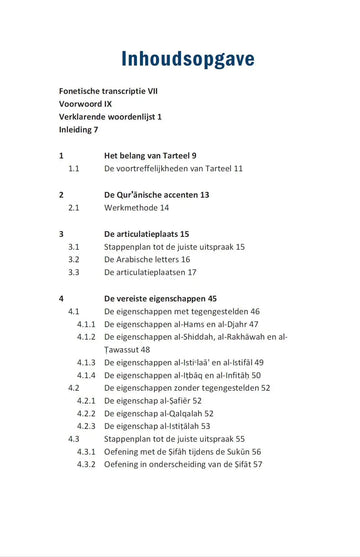 Inleiding tot Tajwid volgens Hafs - Islamboekhandel.nl
