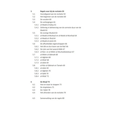 Page van tekst uit islamitische boeken voor leren reciteren in Inleiding tot Tajwid