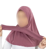 Instant hijab met drukknoopjes - Islamboekhandel.nl