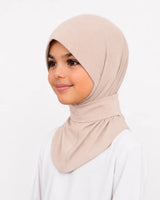 Instant hijab - kinderen - Beige