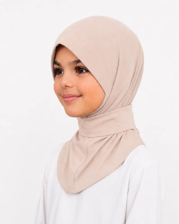 Instant hijab - kinderen - Beige