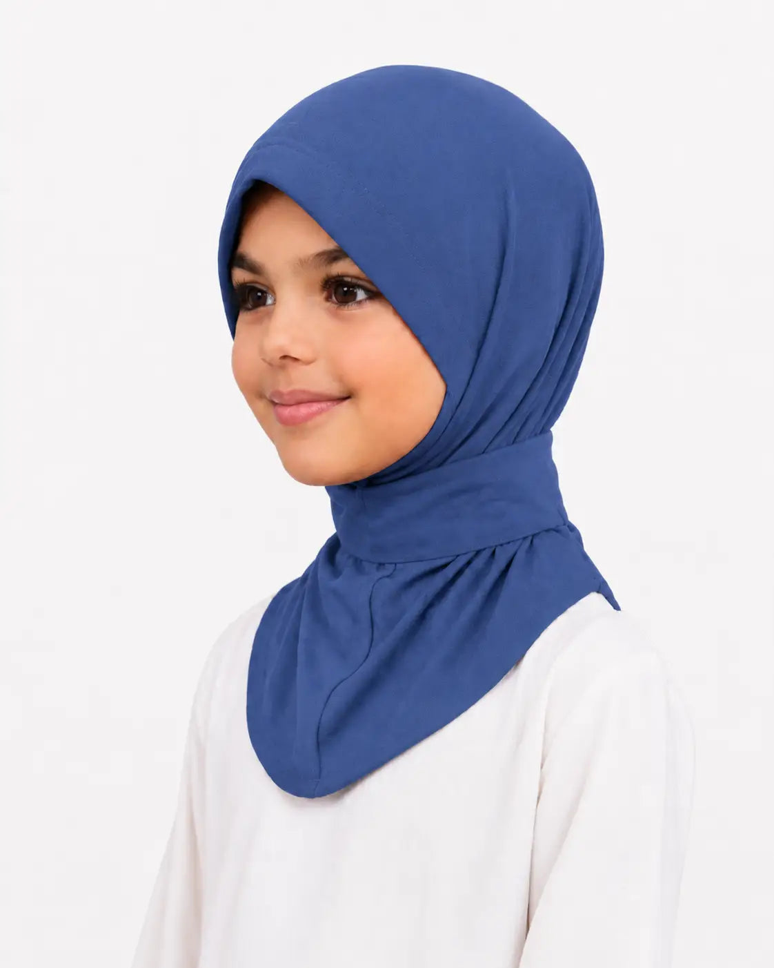 Instant hijab - kinderen - jeansblauw