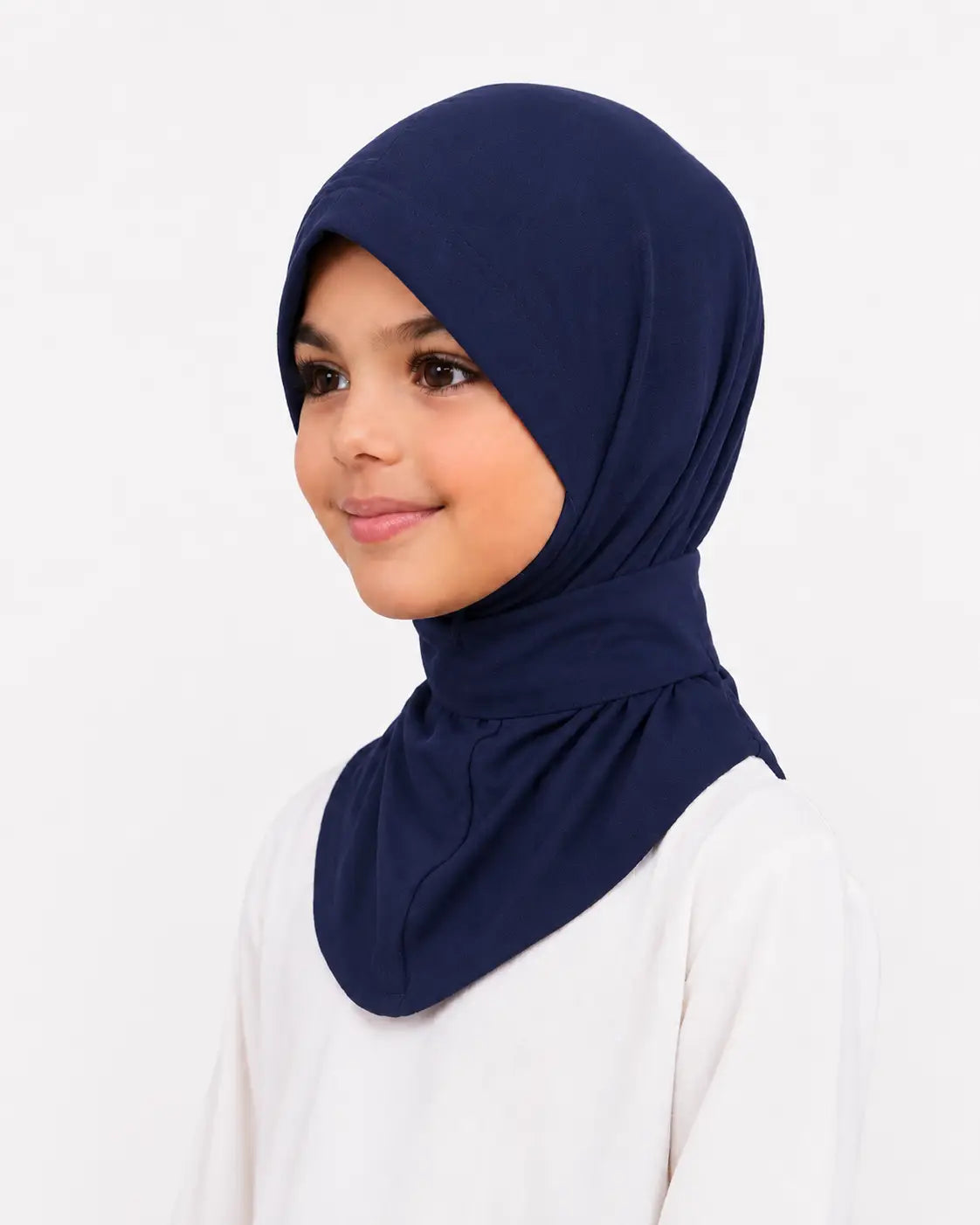 Instant hijab - kinderen - Marineblauw