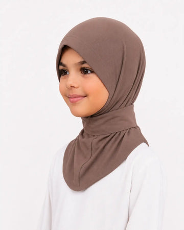 Instant hijab - kinderen - taupe