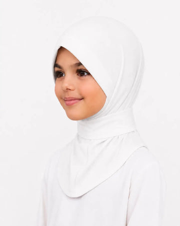 Instant hijab - kinderen - Wit