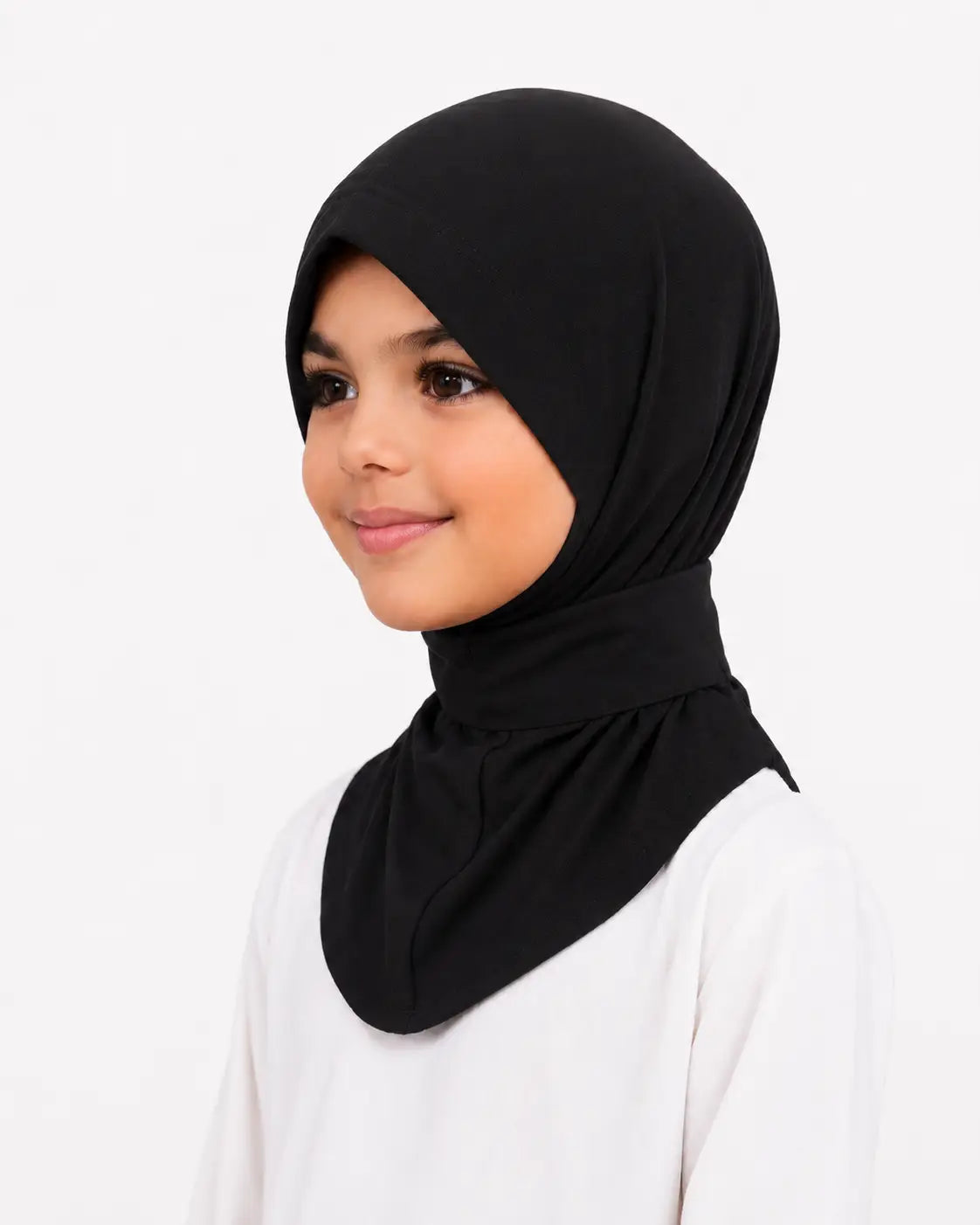Instant hijab - kinderen - Zwart