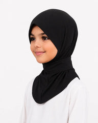 Instant hijab - kinderen - Zwart