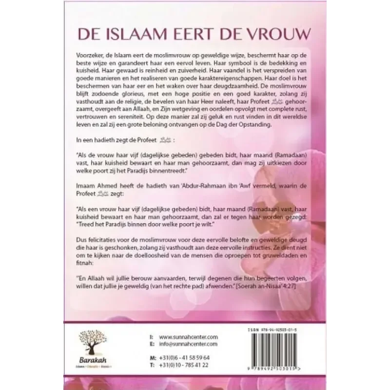 Eert Reverof De Islaam Eert de Vrouw - Barakah | islamboekhandel.nl – Islamboekhandel.nl