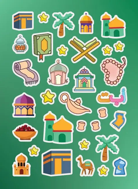 ✨ Islamitisch Stickervel – Ramadan &amp; Eid Thema ✨ - Islamboekhandel.nl