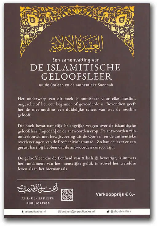 De Islamitische geloofsleer - Islamboekhandel.nl