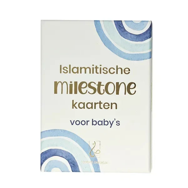 Islamitische Milestone kaarten blauw - Islamboekhandel.nl