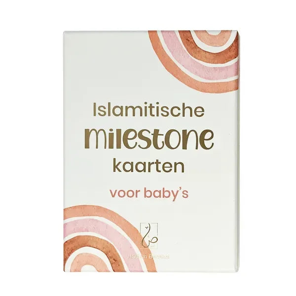 Islamitische Milestone kaarten roze - Islamboekhandel.nl