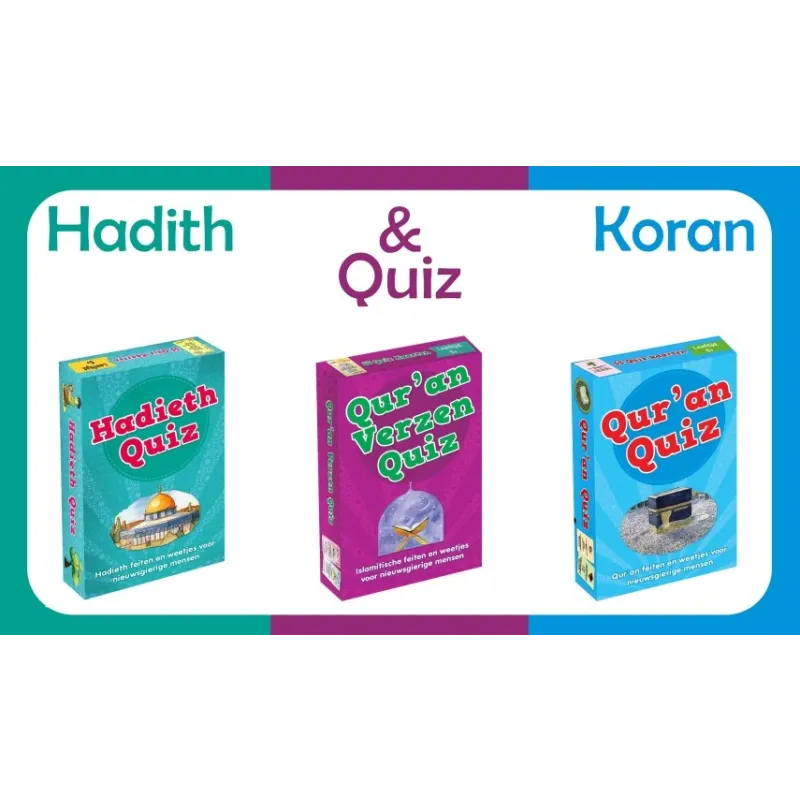 Islamitische quiz Koran & Hadith Voordeelbundel 3 spellen GoodWords