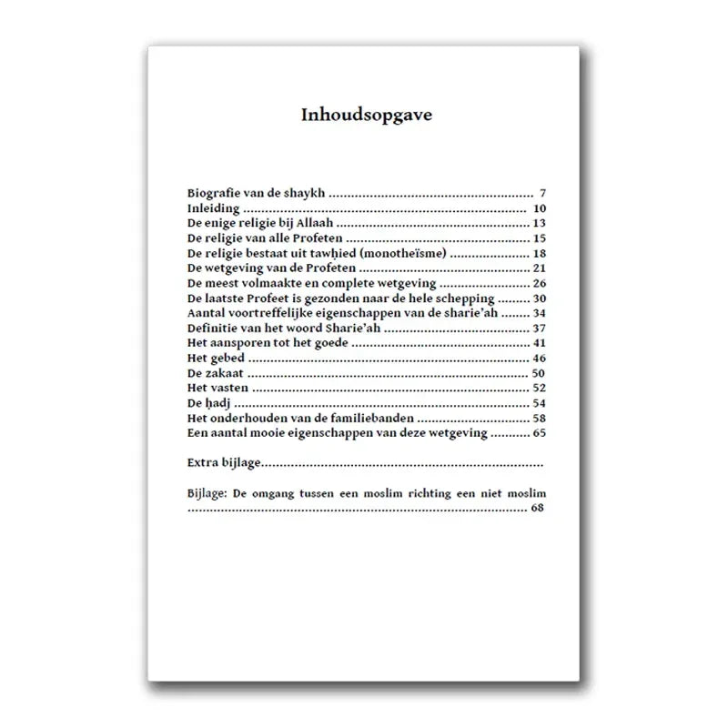 Islamitische wetgeving, haar voortreffelijke eigenschappen en de noodzakelijke behoefte van de mens hieraan - Islamboekhandel.nl