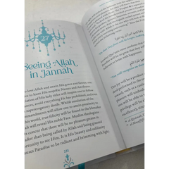 Open boek met religieuze tekst uit Jannah Home at Last Omar Suleiman voor jouw eeuwige thuis