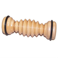 Beige rubber dog chew toy met ribbeltextuur, aanvullend voor Voet Massage Roller