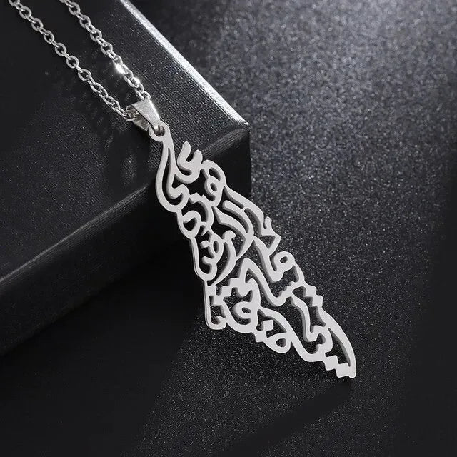 Ketting Palestina Kalligrafie - Islamboekhandel.nl