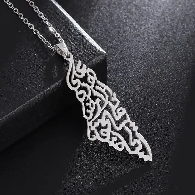 Ketting Palestina Kalligrafie - Islamboekhandel.nl