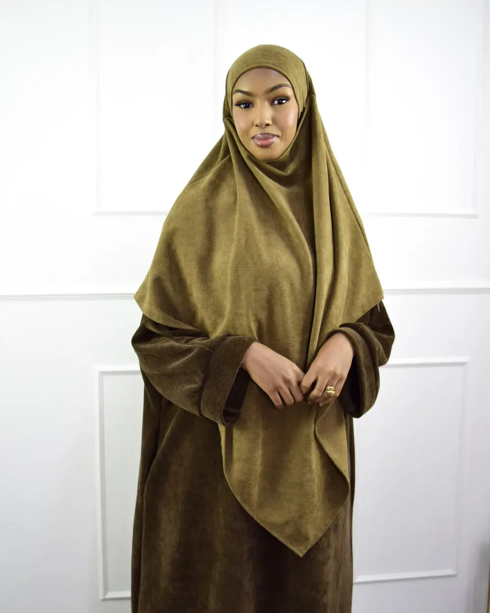 khimar corduroy velvet - Islamboekhandel.nl