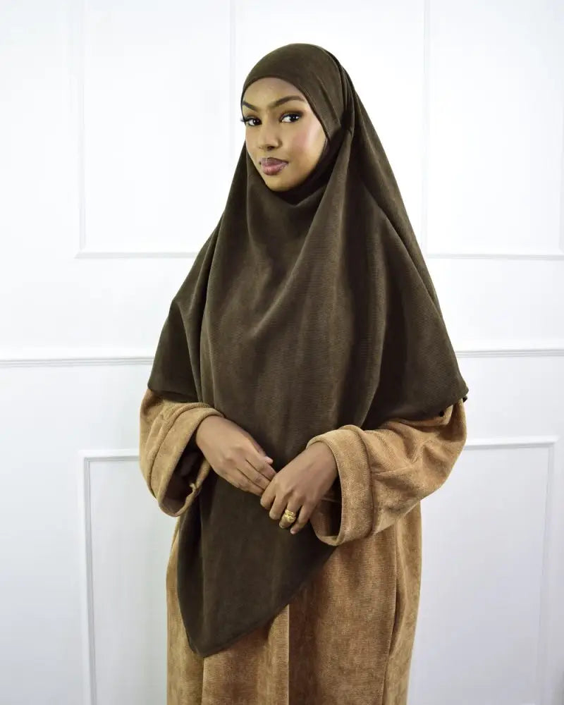 khimar corduroy velvet - Islamboekhandel.nl
