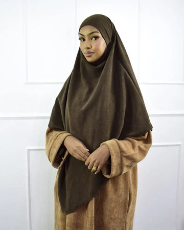 khimar corduroy velvet - Islamboekhandel.nl