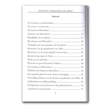 Khoeshoe’ – Concentratie in het Gebed - Islamboekhandel.nl