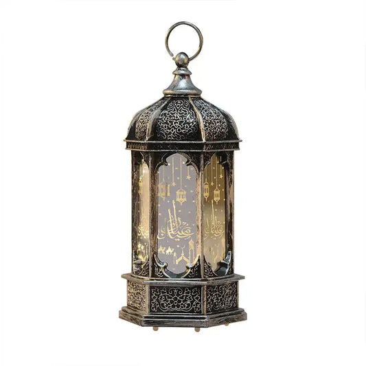 Kleine Lantaarn Ramadan vintage goud(14x7cm) - Islamboekhandel.nl