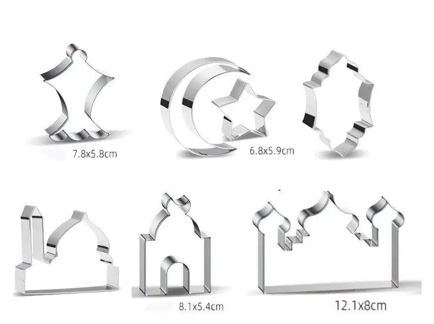 Koekjesuitstekers metaal (set van 7) - Islamboekhandel.nl
