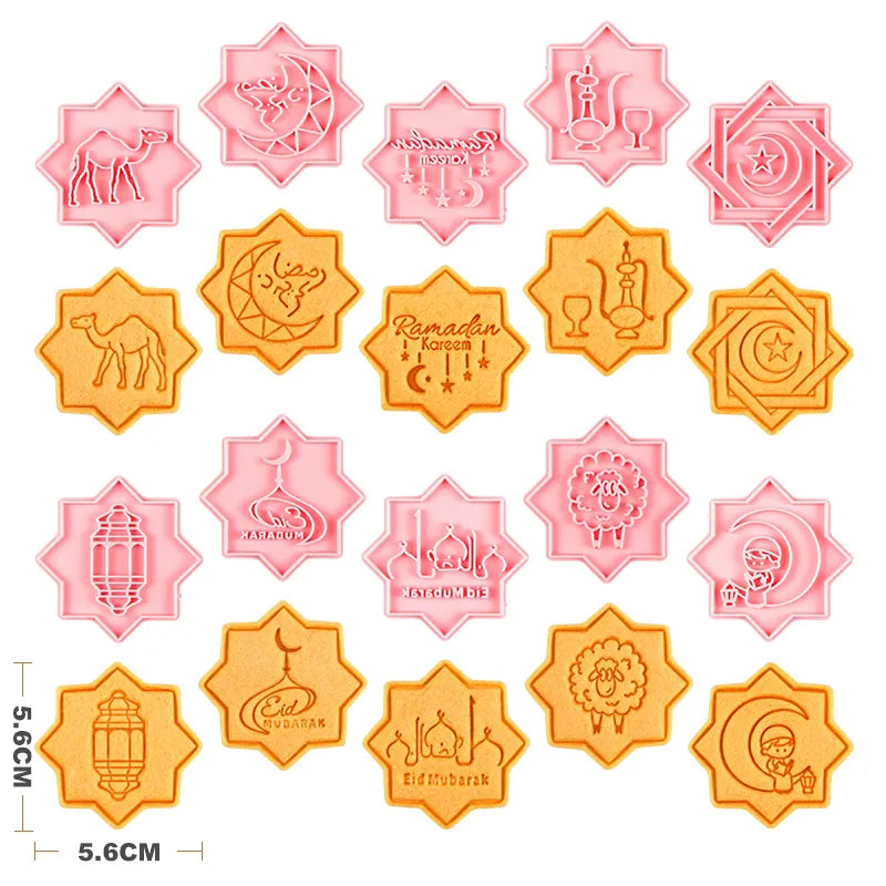 Ramadan/Eid set van 10 mooie set koekjes uitstekers voor feestelijke occasionen