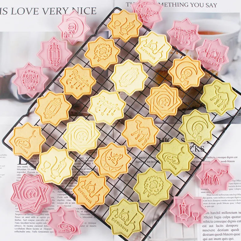 Ramadan/Eid mooie set koekjes uitstekers op maat voor feestelijke cookies