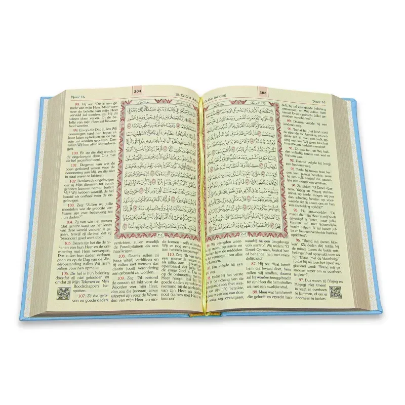 Koran in het Arabisch en Nederlands -blauw - Islamboekhandel.nl