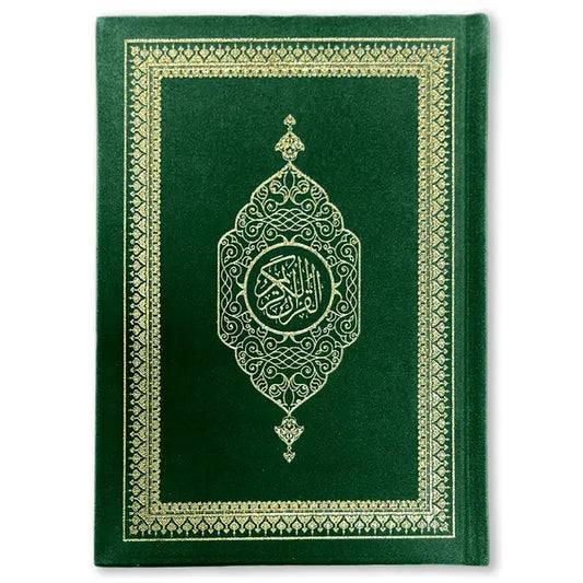 Koran Arabisch Suède A5 - Forest Green - Islamboekhandel.nl