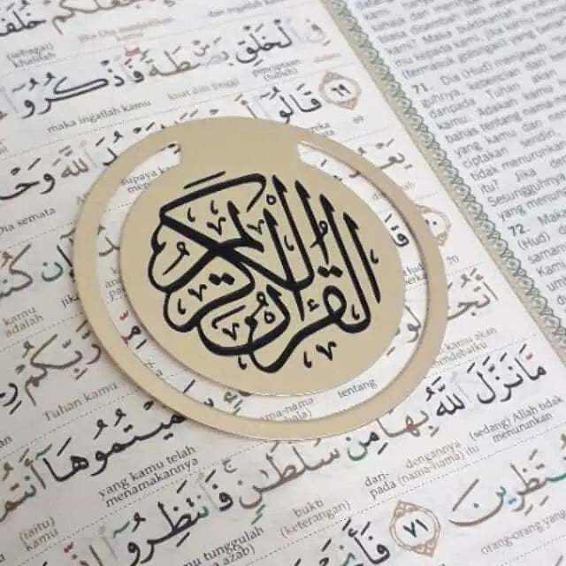 Koran boek clip Goud - Islamboekhandel.nl