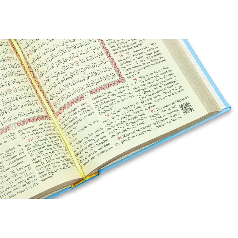 Koran in het Arabisch en Nederlands -blauw