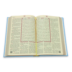 Koran in het Arabisch en Nederlands -blauw