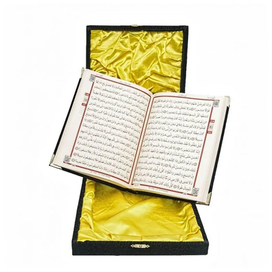 Koranbox fluweel incl. Koran Islamboekhandel.nl