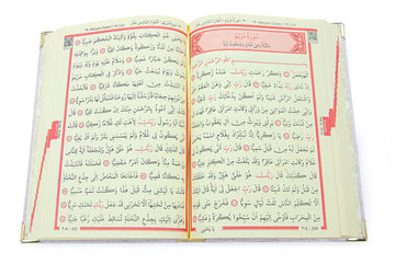 Koranbox met Luxe Fluweel Beklede Koran -Goud - Islamboekhandel.nl
