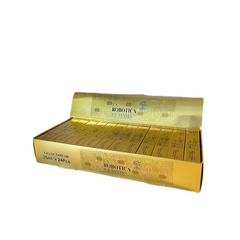 Gouden kartonnen doos met 24 mini La Robotica Femme EDP 35ml flessen