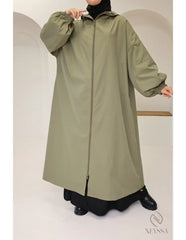 🌧️ Lange damesjas – Oversized pasvorm - Islamboekhandel.nl