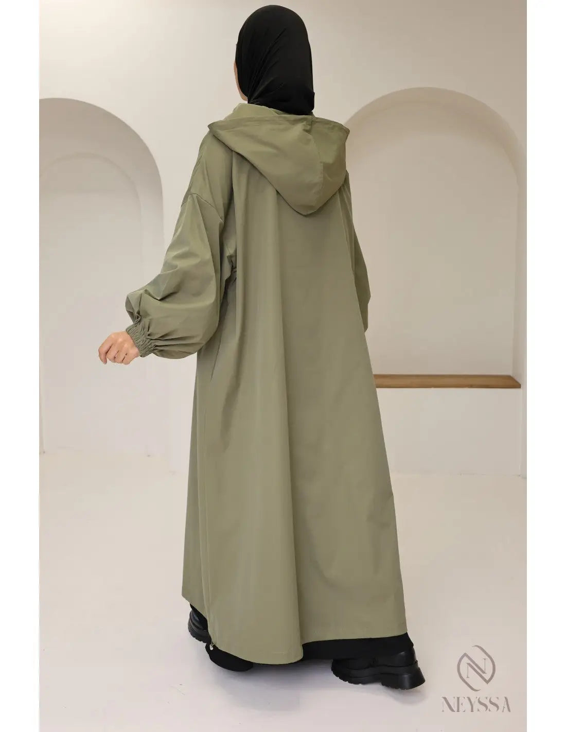 🌧️ Lange damesjas – Oversized pasvorm - Islamboekhandel.nl