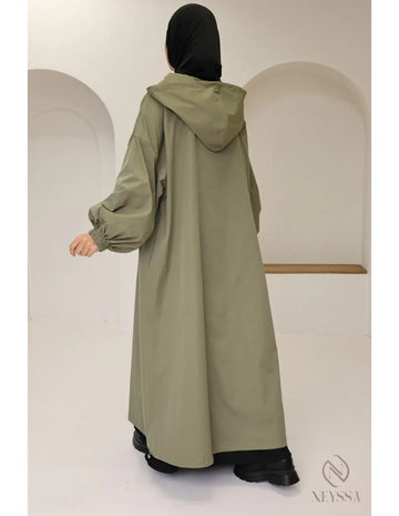 🌧️ Lange damesjas – Oversized pasvorm - Islamboekhandel.nl