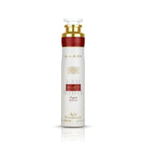 Witte en rode parfumfles met gouden accenten voor Lattafa Ana Abiyedh Rouge