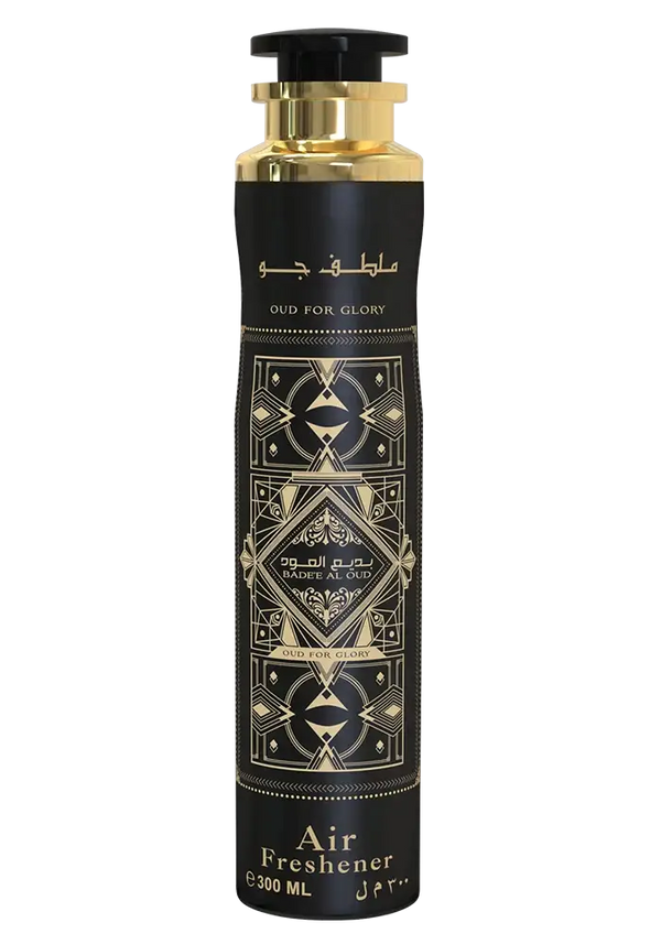 Zwarte en gouden luchtverfrisser met Arabische patronen van Oud for Glory