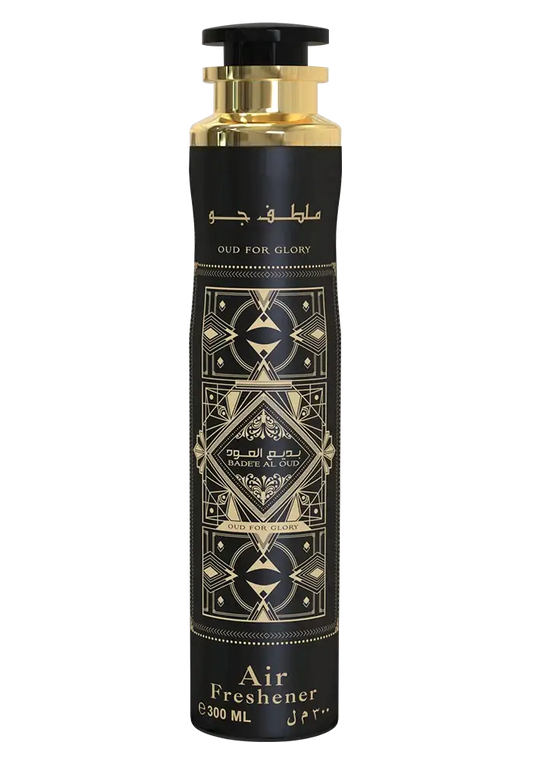 Zwarte en gouden luchtverfrisser met Arabische patronen van Oud for Glory