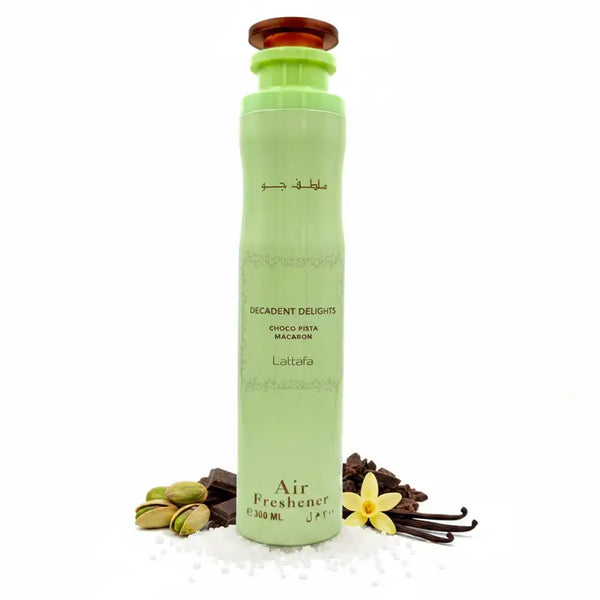 Lattafa Choco Pista Macaron luchtverfrisser 300ml