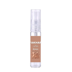 Clear parfum sample met bruine label voor Lattafa Fakhar Women parfumspray