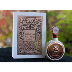 Perfume fles en doos set van Lattafa Fakhar Women met Lattafa Parfumspray