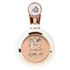 Lattafa Fakhar Women parfumfles met wit en roségoud, ideaal voor vrouwen