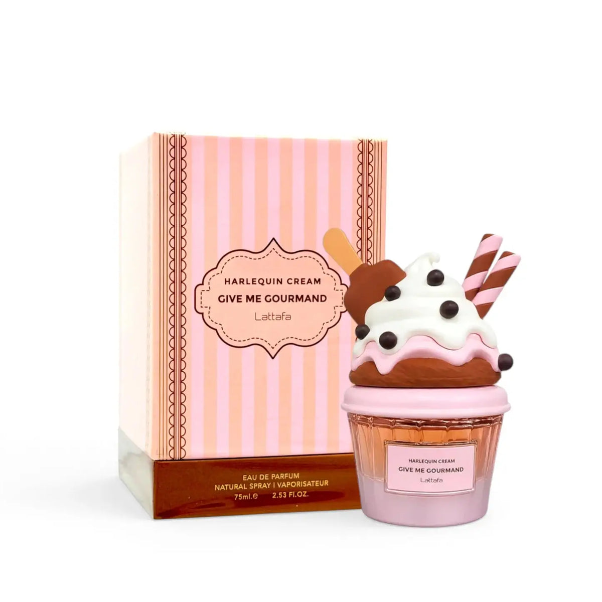Lattafa Give Me Gourmand Harlequin Cream EDP 75 ml met doos