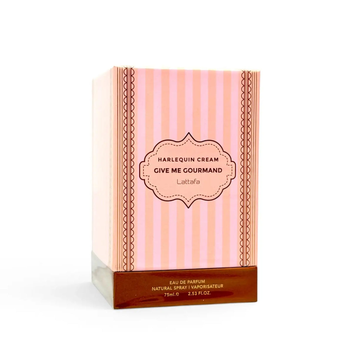 Lattafa Give Me Gourmand Harlequin Cream verpakking